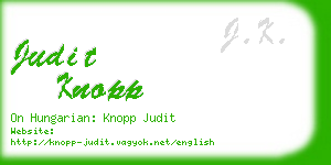 judit knopp business card